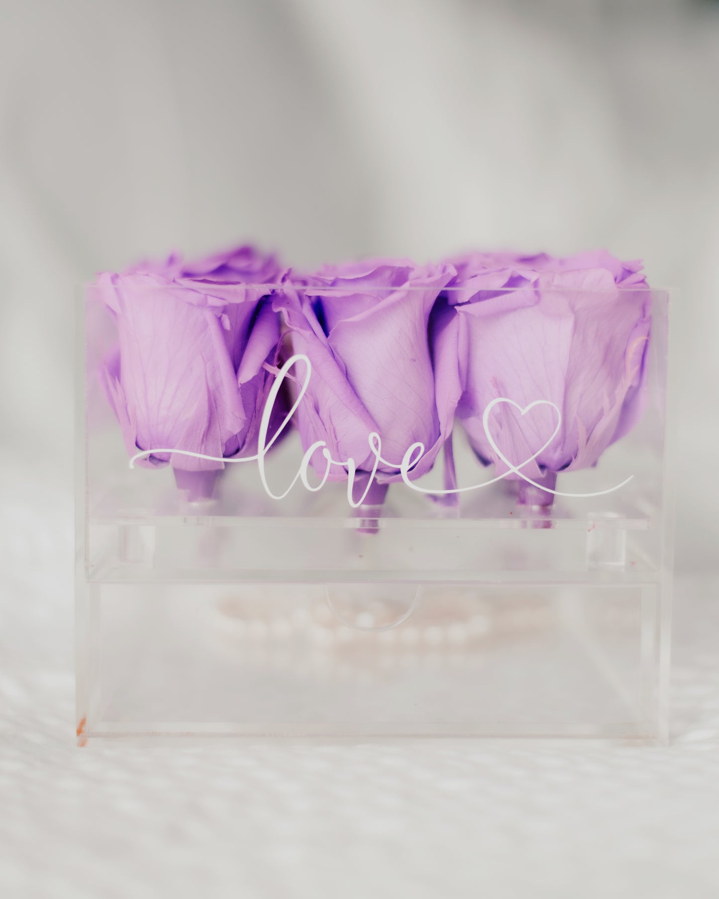 Love Acrylic Rose Box